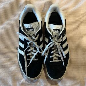 Adidas Black and White Gazelle Bold Sneakers